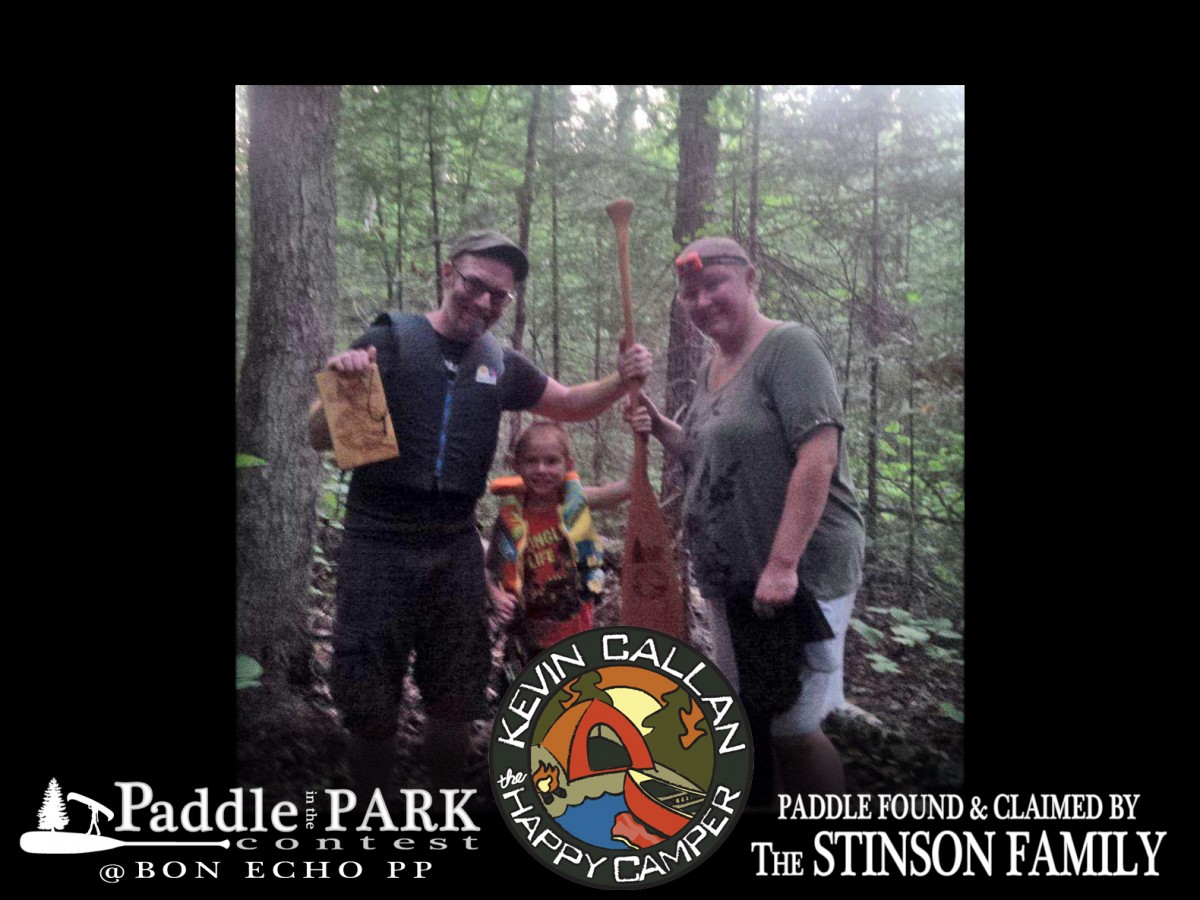 Stinson Family Happy Camper Paddle FOUND 2016