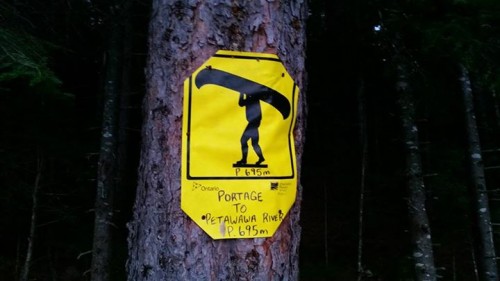 This is the portage that all the Algonquin Outfitters Paddle #2 clues led to.