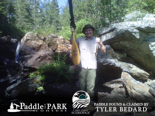 TYLER BEDARD CABIN FALLS paddle found and claimed!