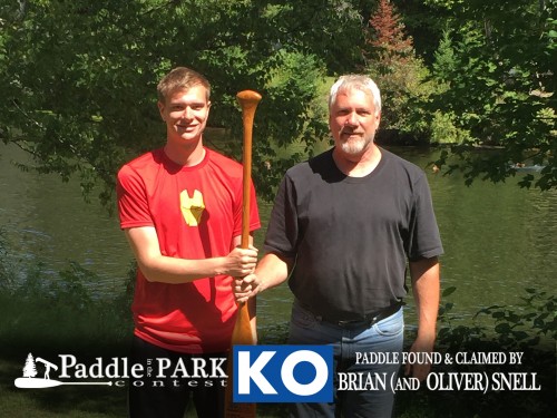 BRIAN SNELL KO paddle finder!