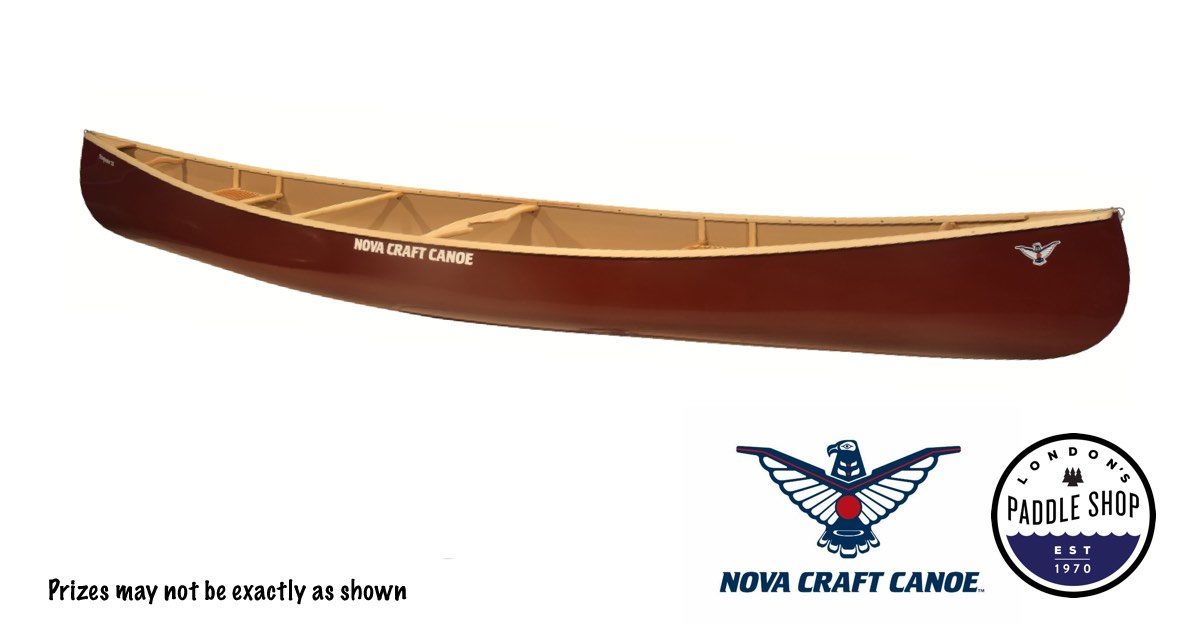 Nova Craft Canoe Prospector 16 TuffStuff Ash Trim - burgundy colour