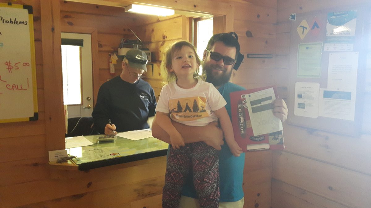 hug a ranger - Bell lake permit office - Paddle In The Park Contest